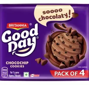 BRITANNIA Good Day Chocochips Cookies Biscuit (Cookie)  (4 x 100 g)